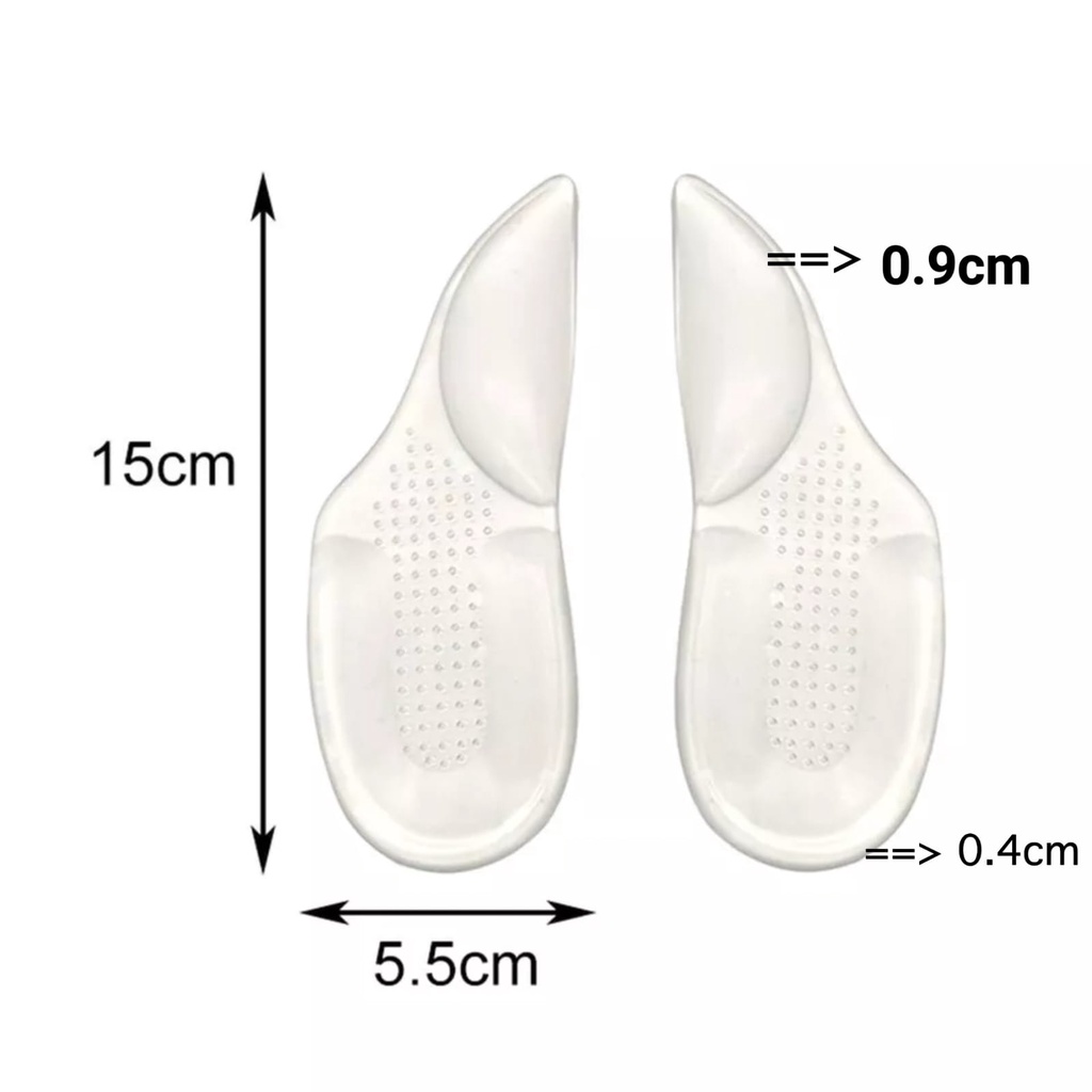 1 Pasang Alas Sol Sepatu Silicone Gel Orthotic Insole / Insole Sepatu Anti Pegal