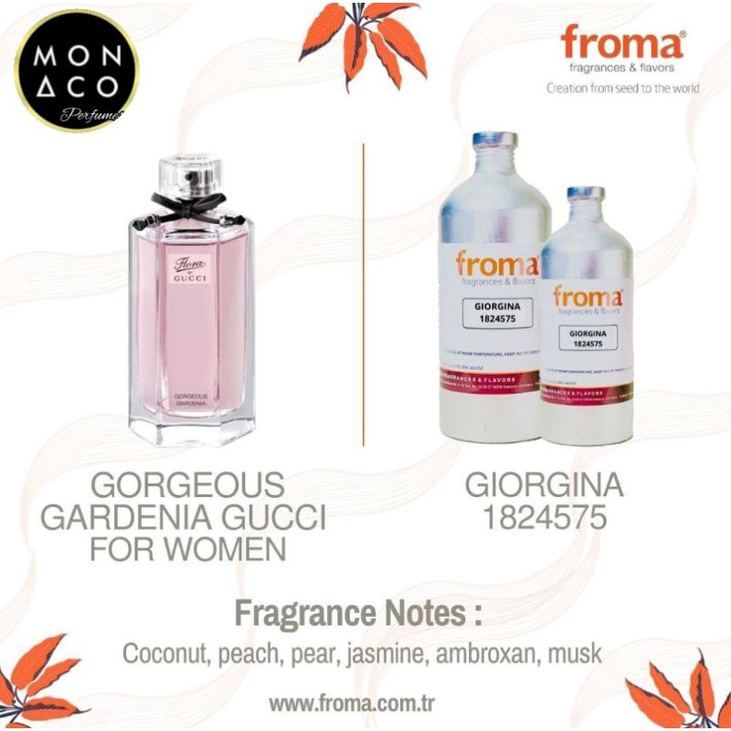 BIBIT PARFUM INSPIRED GOCI GORGE*US GARDIENA BY FROMA - ASLI 100%