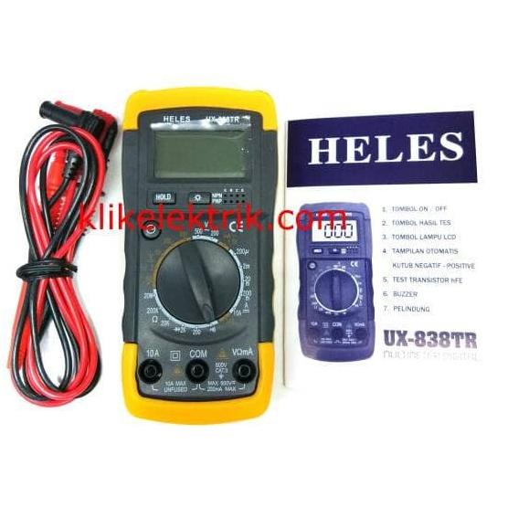 Multitester Digital Heles UX838TR Multimeter Avometer Heles UX 838TR