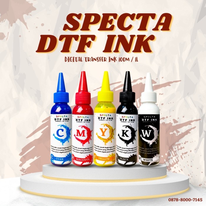 

SPECTAFLEX TINTA DTF TRANSFER POWDER 100 ML TINTA TEXTILE DTF COLOR