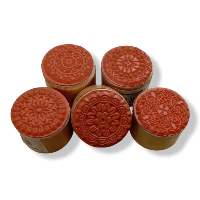 

wooden rubber stamp stempel corak vintage