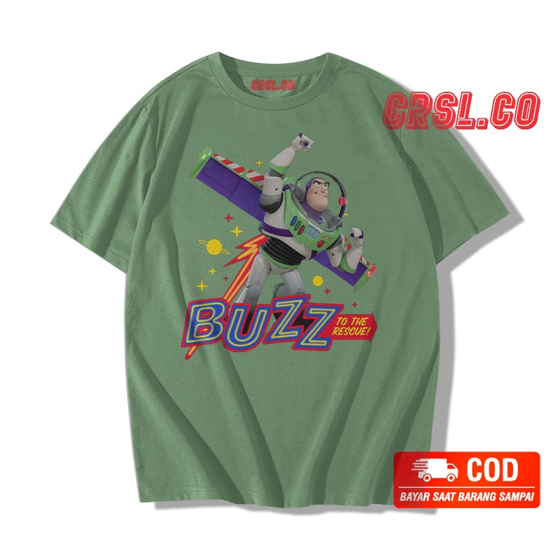 KAOS BUZZ TOY STORY PRIA WANITA WARNA TERBAIK 30S TERMURAH DAN TERLARIS