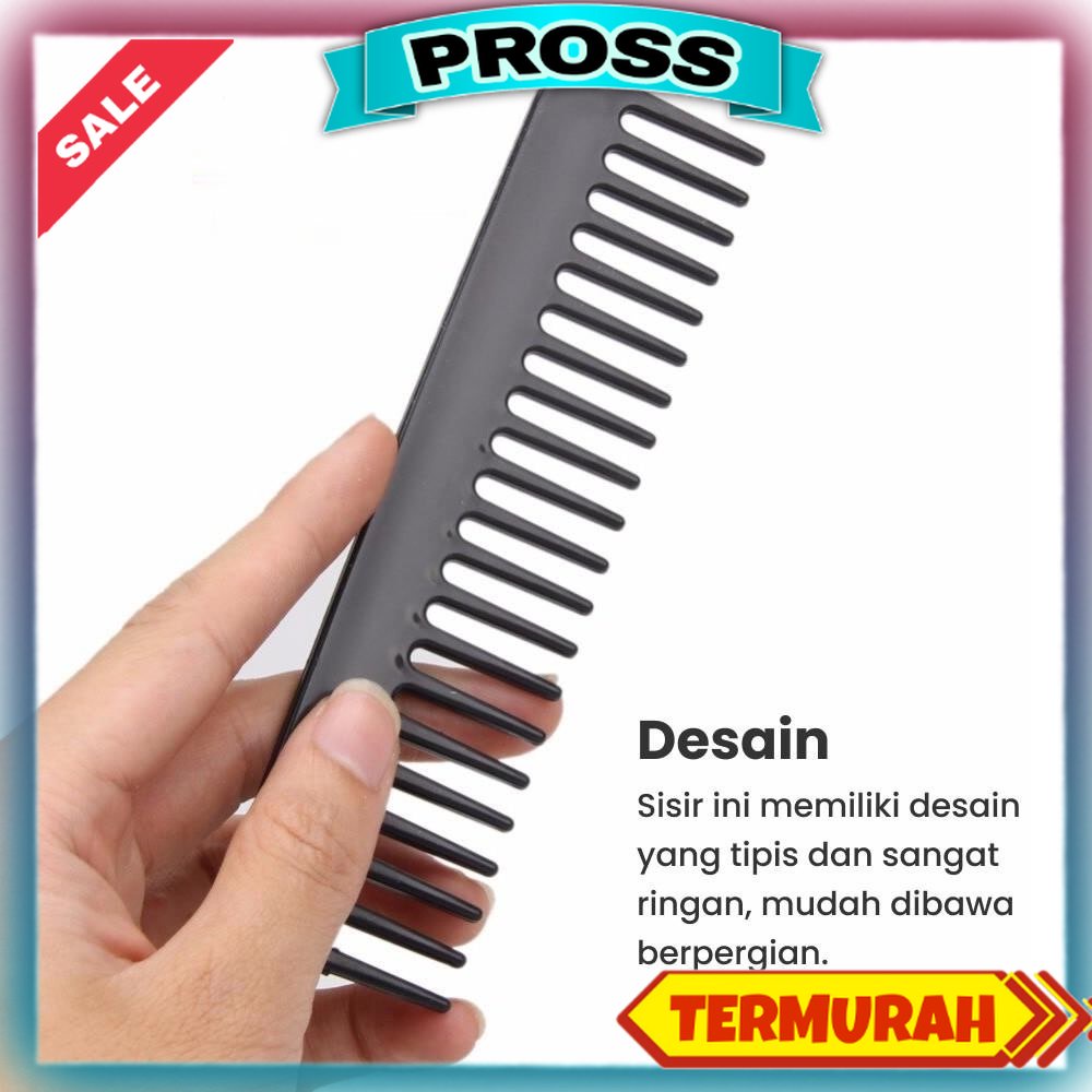 Sisir Rambut Pria Wanita Salon Rontok 10 Set Lengkap Hair Comb