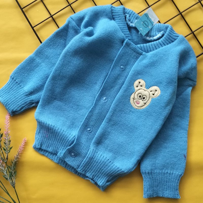 sweater rajut bayi 6 - 12 bulan