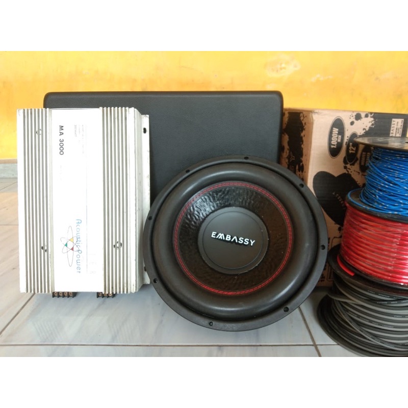 SEPAKET AUDIO MOBIL KOMPLIT BOX KABEL