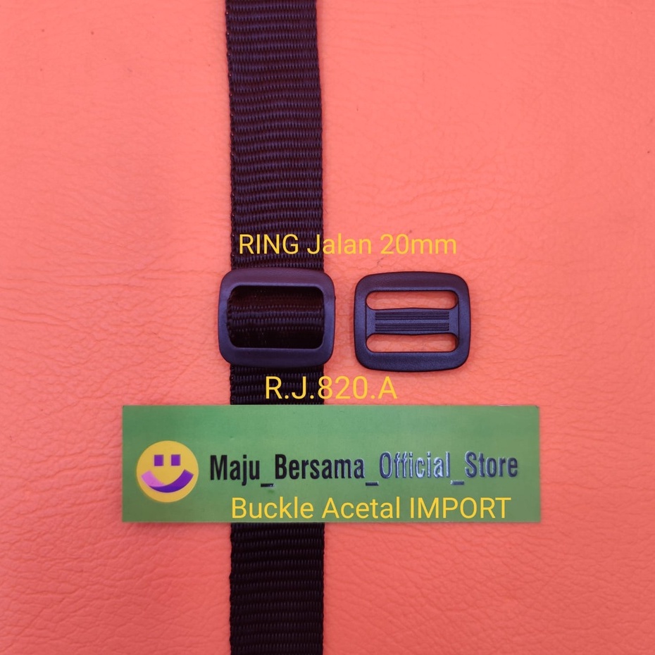 Buckle Acetal Import - Ring Jalan &amp; Ring Kotak 20mm - SK1