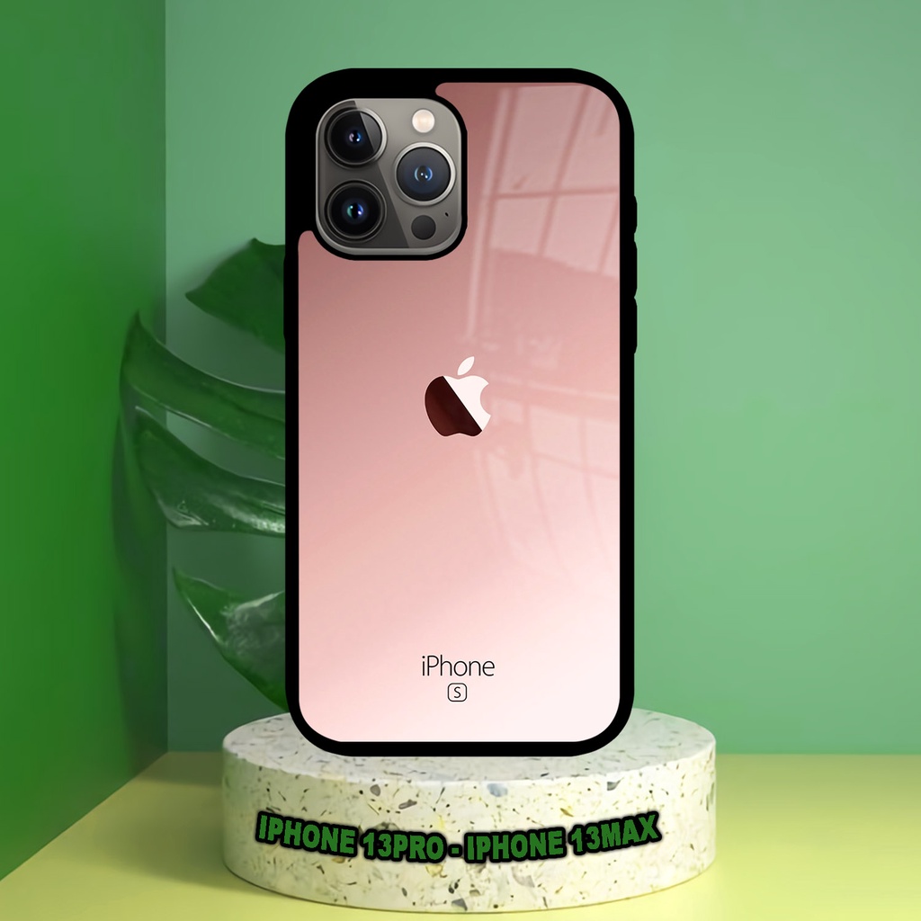 (SV08) Case Kilau Iphone 13 PRO | 13 MAX | Casing Hp Iphone | Pelindung Smartphone | Motif Logo Appl