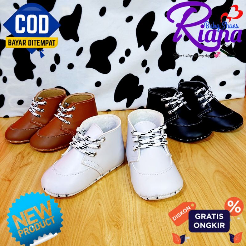 Sepatu bayi prewalker motif Sherif RS05 bayi laki laki usia 5-15 Bulan