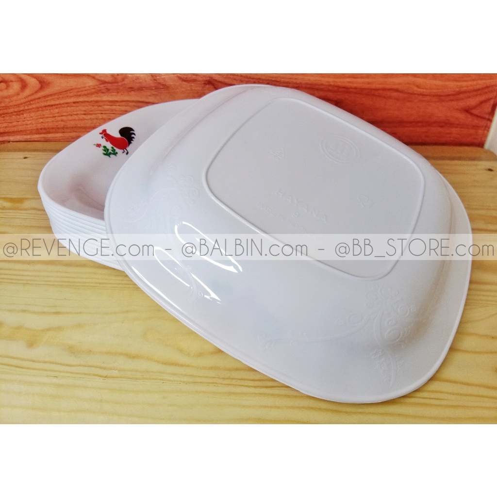 PIRING MAKAN 23CM CAP AYAM PLASTIK FOOD SAVE ISI 6 &amp; 12 PCS - PIRING CEKUNG - PIRING -PIRING TERBARU