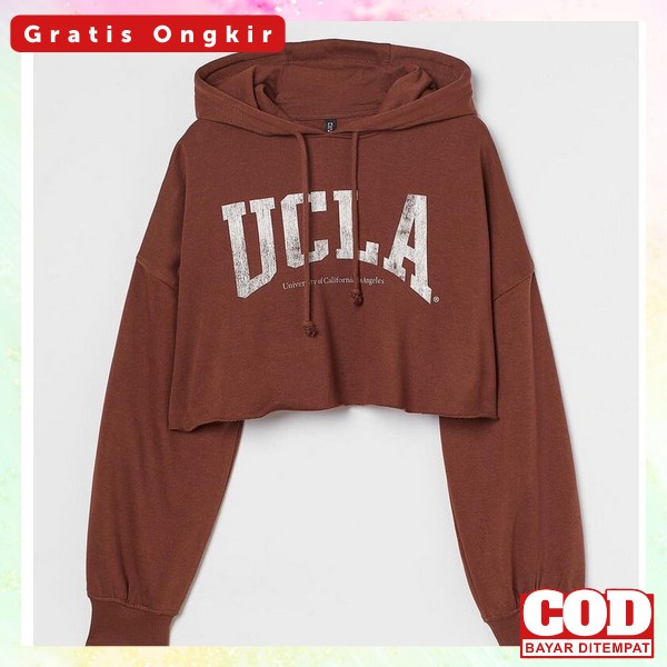 Hoodii Crope Cewe Korean Style Pakean Tebel Hangat Jecket Hodyy Perempuan Terbaru Jake Hudy Bahan Te