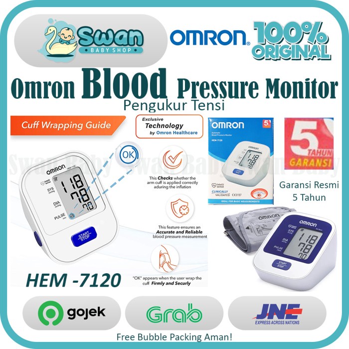{MantulStore} Omron HEM 7120 / Alat Tensi darah digital / Tensi Tensimeter Digital Diskon