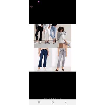 LOFT Curvy Fresh Cut High Rise Kick Crop Jeans