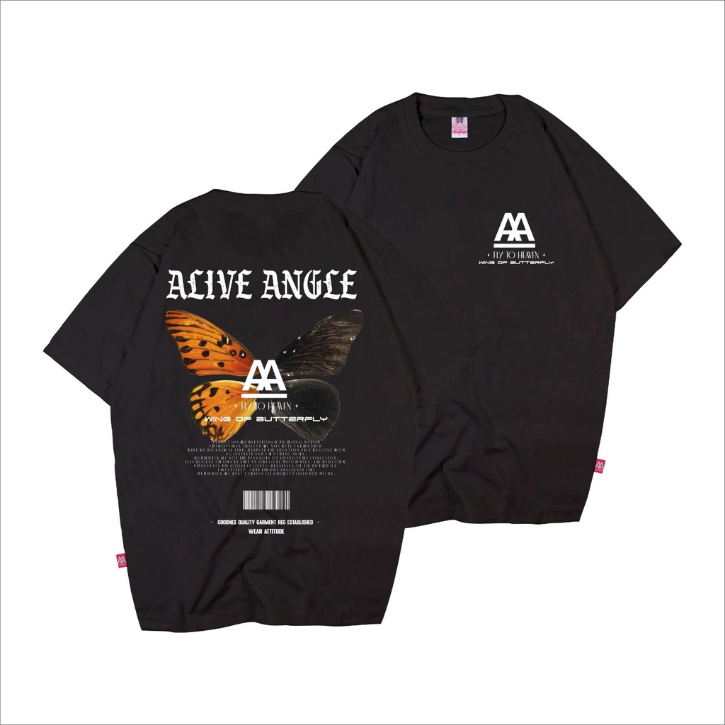 Tshirt Wing Of Butterfly Kaos Original Distro Premium Quality Murah / Thanksinsomnia  / ACDC / METAL