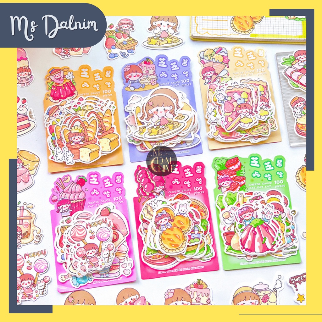 

Kertas Memo Tanpa Lem Aesthetic Lucu Karakter Colorful Snack Food (100pcs) Dekorasi Buku Diari Jurnal / Cute Deco Kawaii Stiker DIY Diary Planner Journal Scrapbook Craft Jepang Korea [ST123]