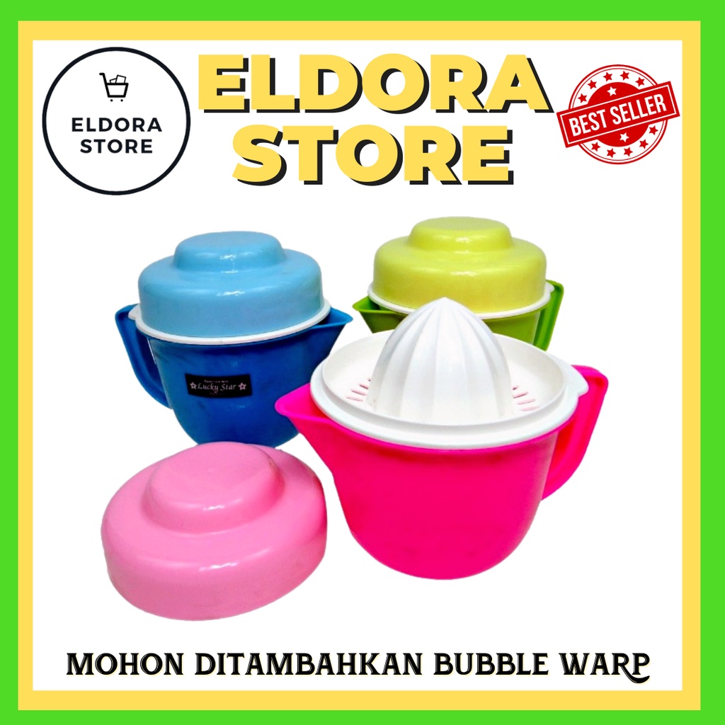 Perasan Jeruk Lucky Star 8025 | Pemeras Jeruk Plastik | Saringan Jeruk | Alat Pemeras Jeruk