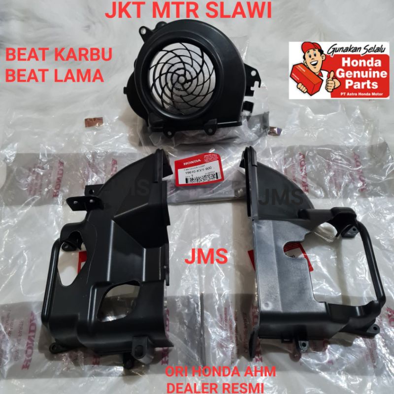 cover tutup mesin atas KVY bawah 1set, tutup kipas 1set komplit cover inlet &amp; ex, beat karbu, spacy karbu, scoopy karbu asli honda