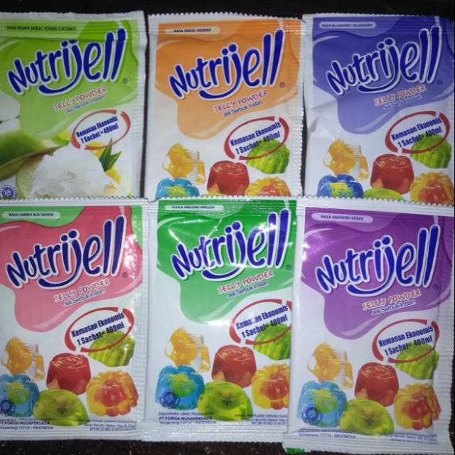 Nutrijell rasa buah / jelly powder 10gr