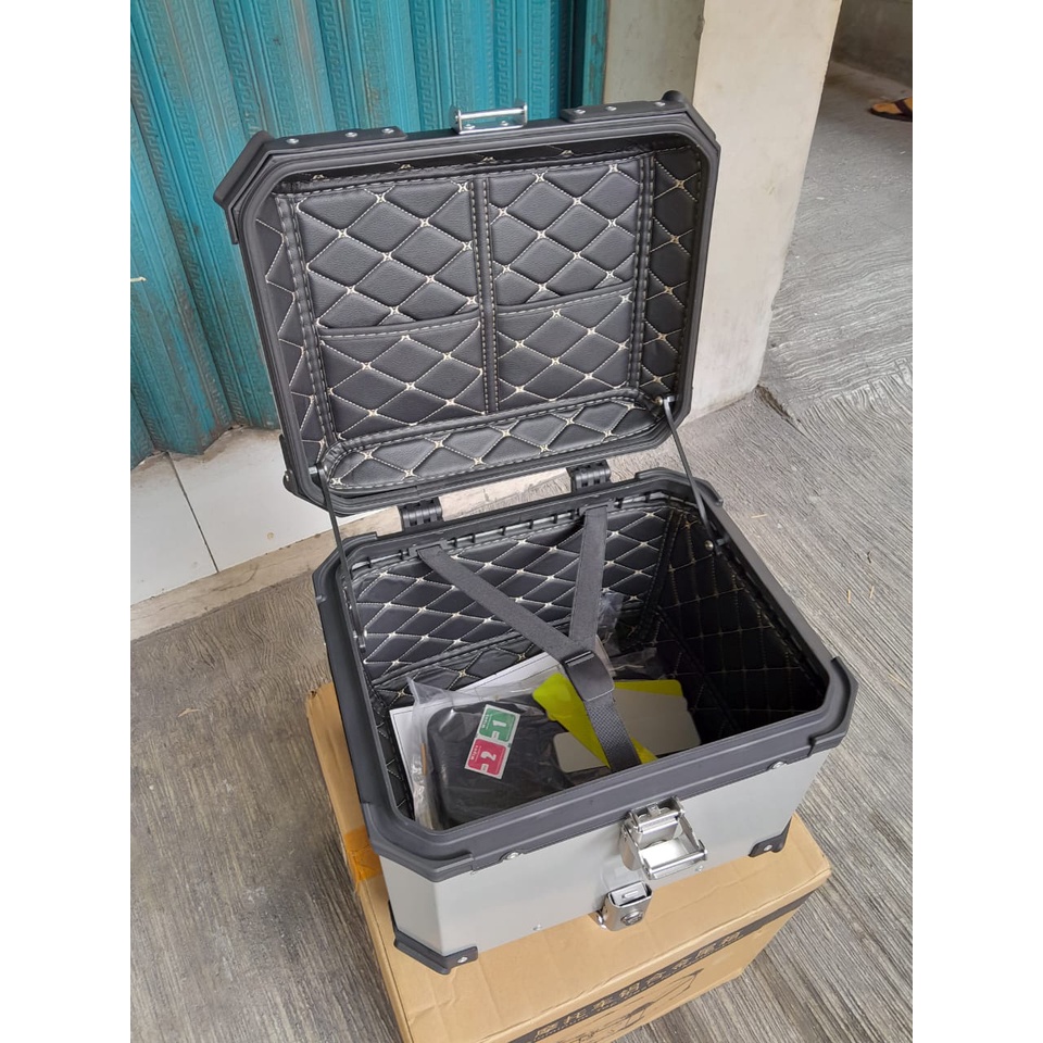 TopBox Motor Kunci Alumunium Pannier Bracket Kotak Top Box 45L 50 Liter topcase motor