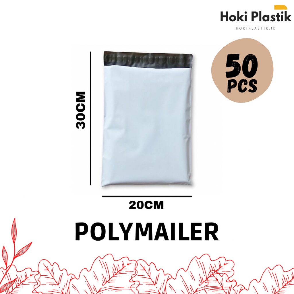 POLYMAILER 20x30cm WARNA PUTIH SILVER HITAM PLASTIK PACKING OLSHOP LEM PLASTIC AMPLOP KEMASAN BAJU CELANA ASESORIS HIJAB MOTIF POLOS CUSTOM SABLON PREMIUM GLOSSY TEBAL BESAR KECIL KANTONG WADAH KRESEK PRINT HD HDPE LDPE ANEKA MURAH