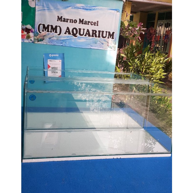 aquarium jogja new kaca polos 60 cm 60x40x40 & 60x30x30 5mm gosend / driver ojol only