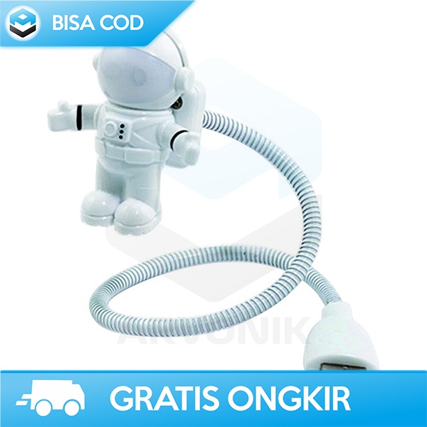 LAMPU TIDUR LED USB NIGHT LIGHT PORTABLE BENTUK ASTRONOUT FLEKSIBEL