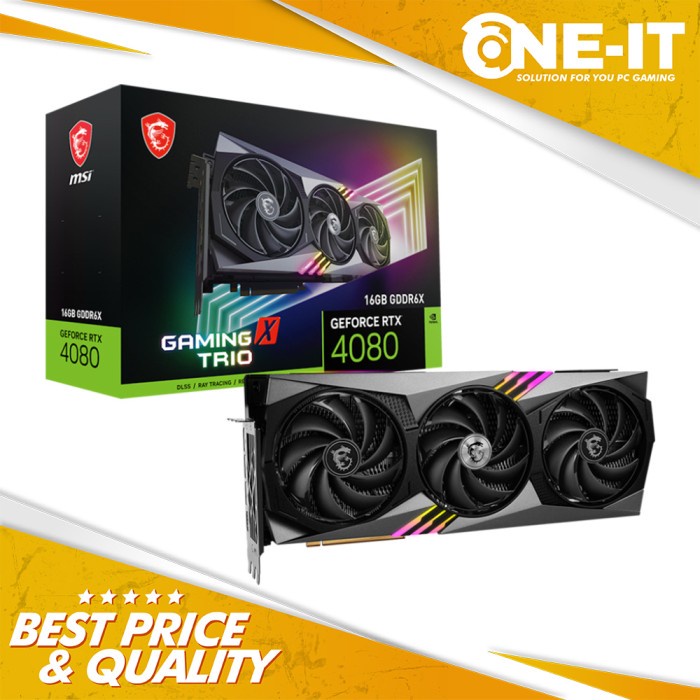 VGA MSI GeForce RTX 4080 16GB GAMING X TRIO 16G GDDR6X RTX4080 DDR6X