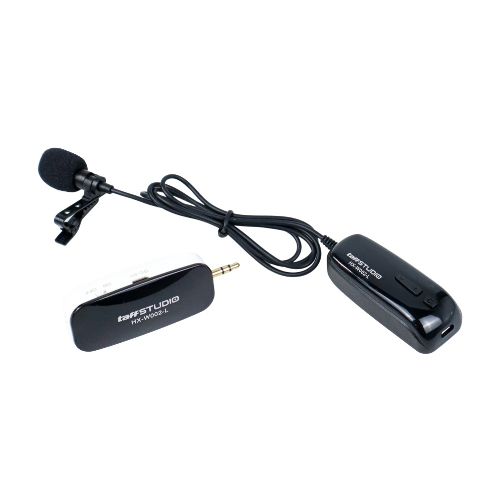 UHF Wireless Lavalier Lapel Microphone System Podcast Live Interview - 7RSKBBBK  - Black