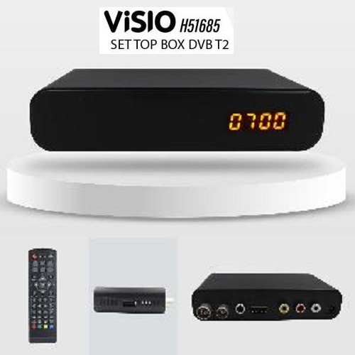 Set Top Box VISIO HS1685 DVB-T2 ANTENA DIGITAL TV STB KOMINFO RESMI