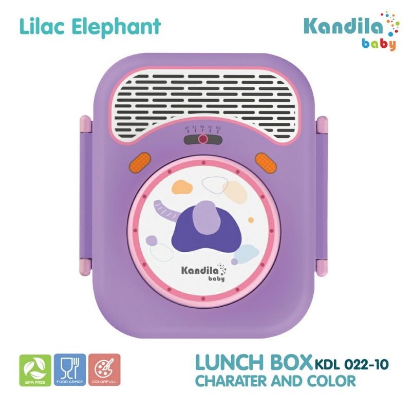 KANDILA LUNCH BOX WITH FORK &amp; SPOON - 680ML / KDL 022-10