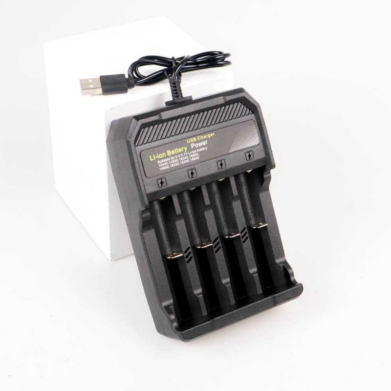 Taffware Charger Baterai USB Lithium 18650 4 Slot - MS-5D84A