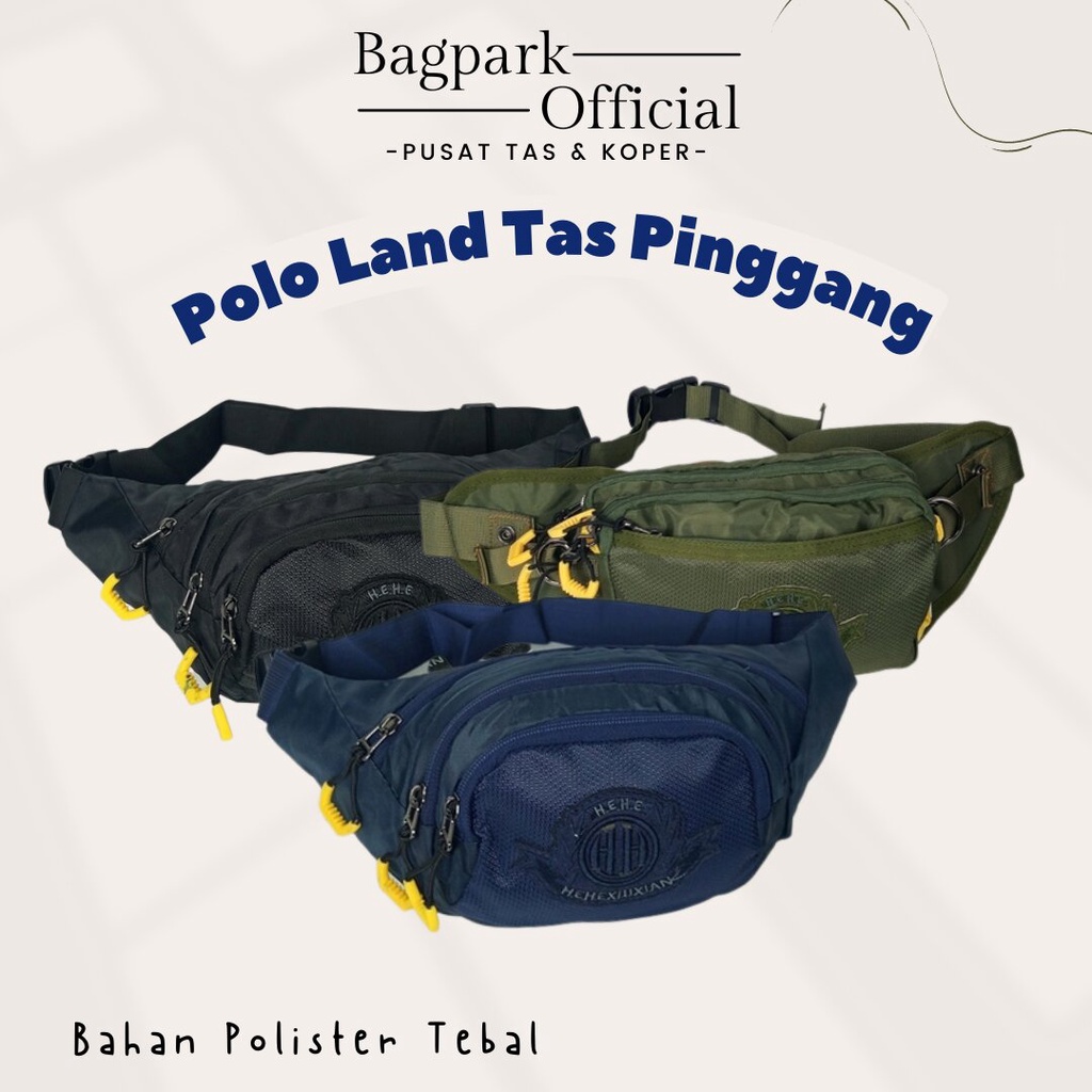 Tas PInggang Pria Polo Land Tas Dada Tas Waist Bag Pria Polo Bahan Dasar Tebal Tas Bahu Pria Tas Pinggang Murah