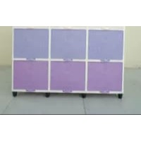 Lemari Plastik Triple Club Flip susun 2 / Lemari Plastik Club Flip 3 Pintu Susun 2