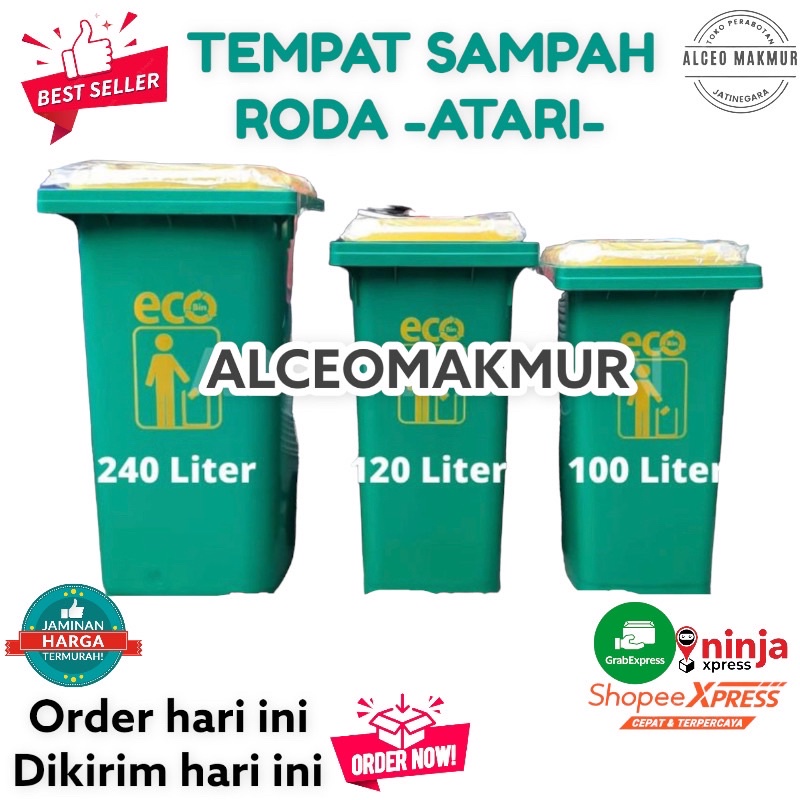 Tempat Sampah Roda 100-120-240 Liter Atari