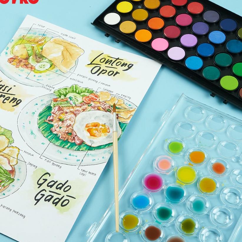 

Fast Order Joyko Watercolor Set 36 / 48 - Cat Air Joyko Set 36 / 48 Warna (WC-3-36 / WC-3-48)
