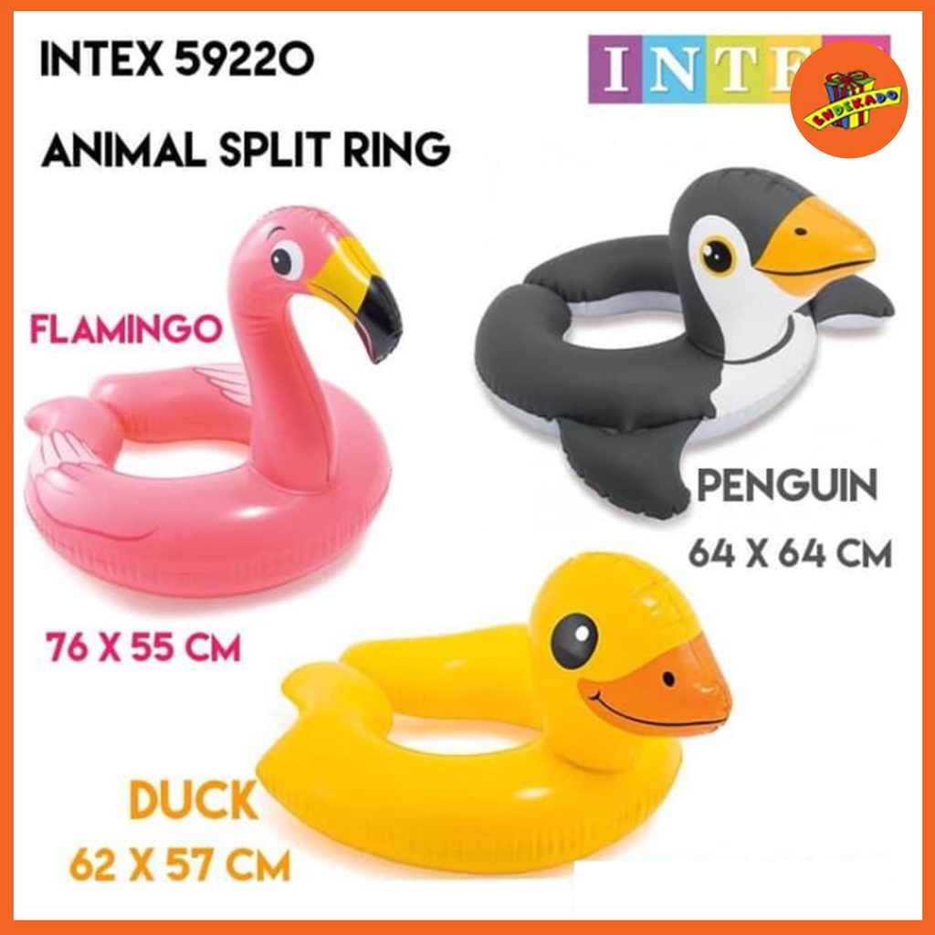 INTEX 59220 BAN RENANG PENGUIN - Pelampung Ban Renang Anak Makassar