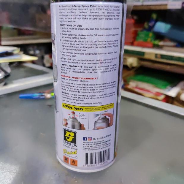 HI TEMP RJ CAT SEMPROT ANTI PANAS HI-TEMP RJ LONDON 1200F 400 CC