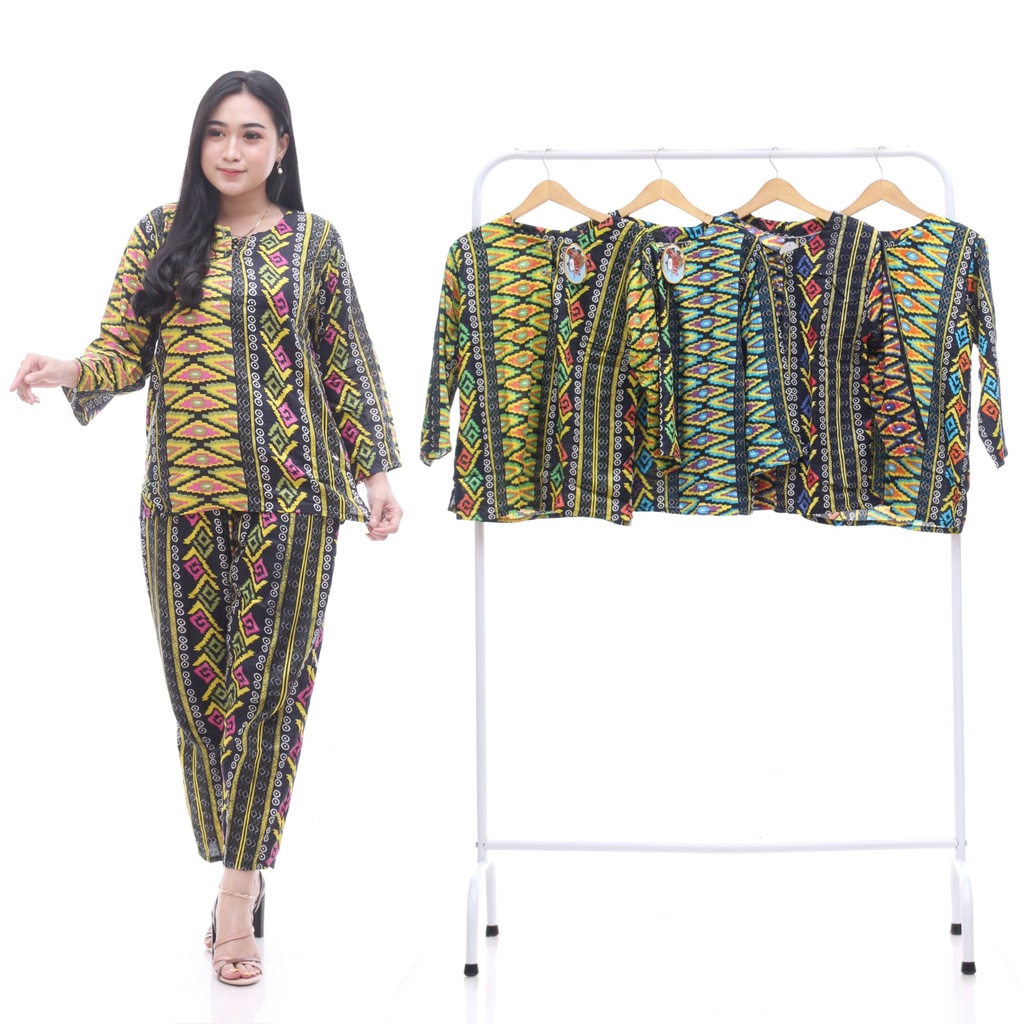 Setelan Cplp dada kancing bahan rayon.