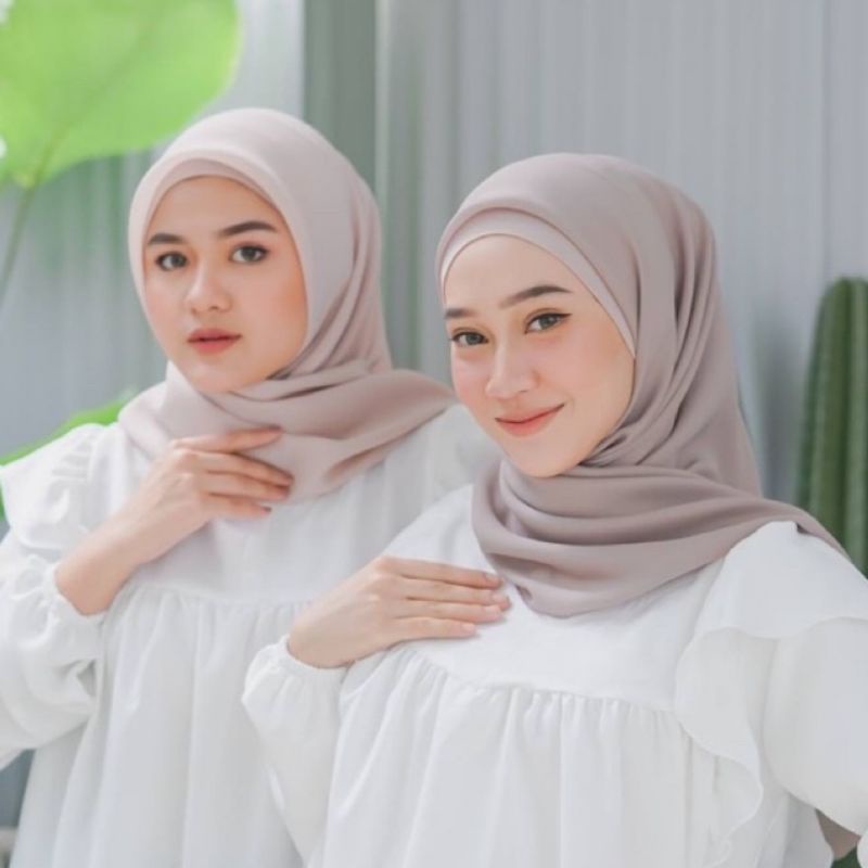 [COD] Hijab Paris Premium | Jilbab Segi Empat Voal  Kerudung 45 Warna