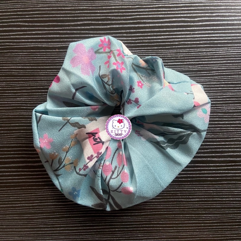 Scrunchie Ikat Rambut Katun Warna Warni