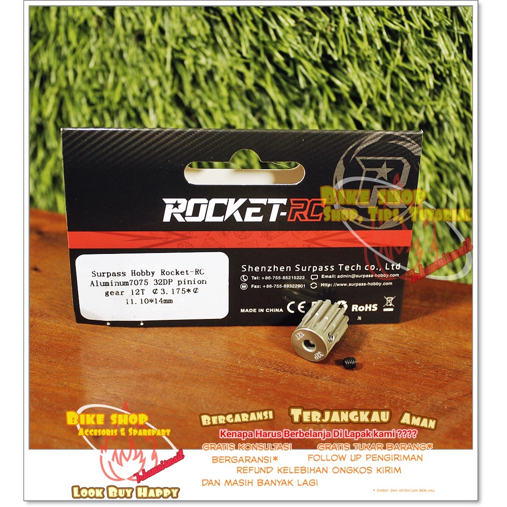 Pinion Gear 32DP 12T 3.175mm SURPASS PINION