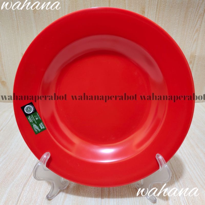 piring makan melamin golden flying fish /piring makan melamin tebal ORI .piring makan melamin golden