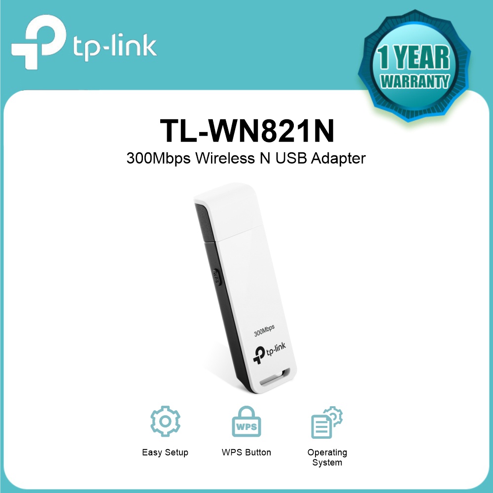 TP-Link TL-WN821N 300Mbps Wireless N USB Adapter