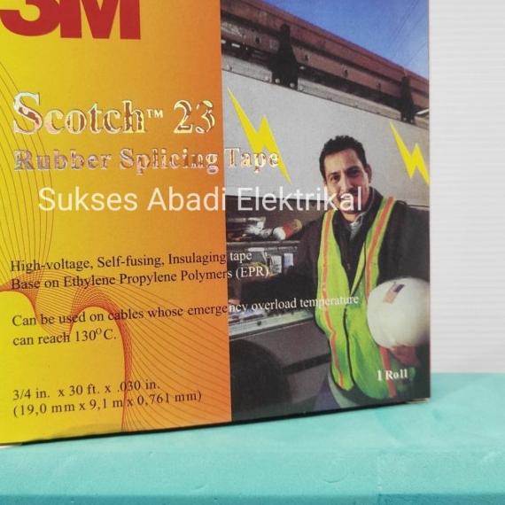 ISOLASI RUBBER KARET 3M SCOTCH 3/4"