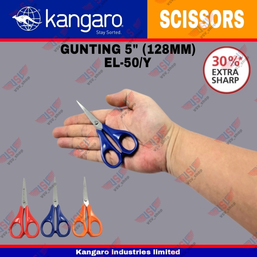 Gunting kecil / Gunting kertas / Gunting Stainless Steel 128mm Scissors