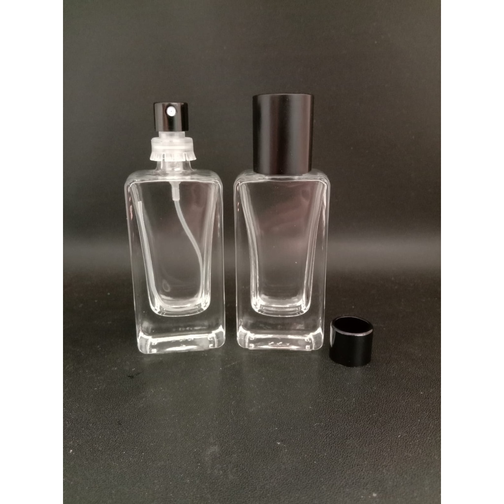 Botol parfum V32652 30ml easypump hitam tutup hitam doft per pcs