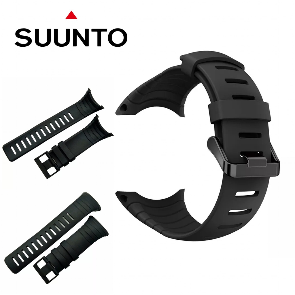 STRAP TALI JAM TANGAN RUBBER SUUNTO CORE ORIGINAL OEM BLACK