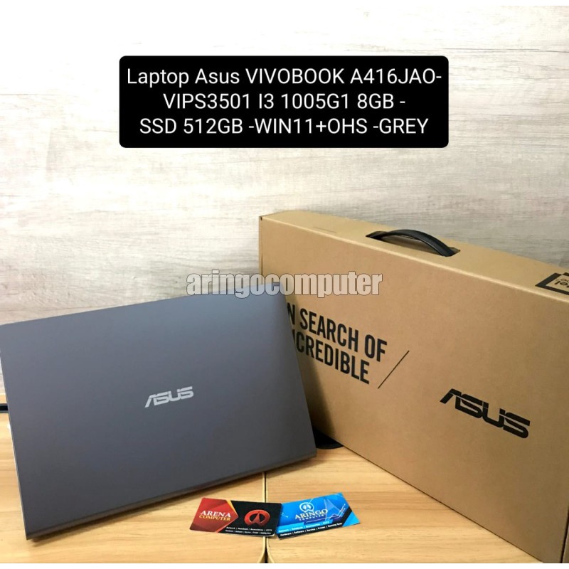 Laptop Asus VIVOBOOK A416JAO-VIPS3501 I3 1005G1 8GB -SSD 512GB -WIN11+OHS -GREY