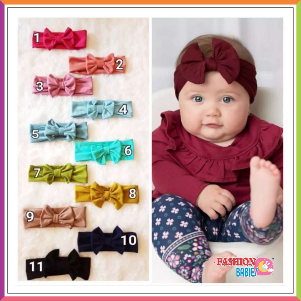 BANDANA PITA BAYI - RIBBON HEADPIECE BABY ❤ Fashionbabies ❤