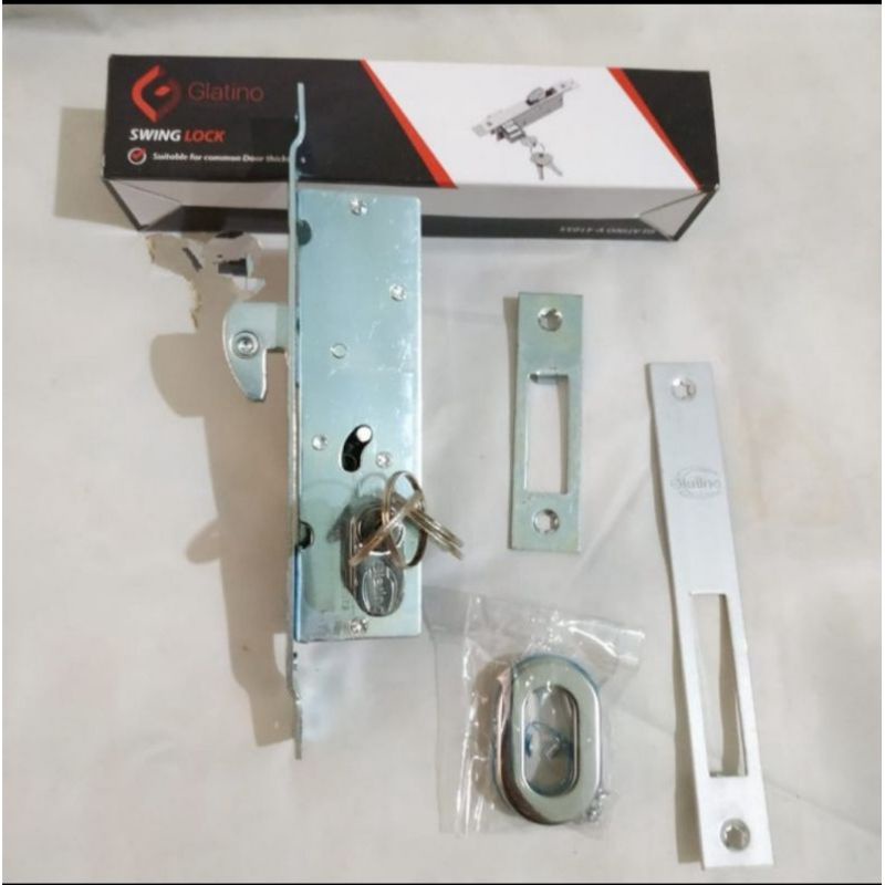 Kunci Pintu Sliding Almunium Glatino KAIT / Kunci Kait GLT 41055 / Kunci Sliding