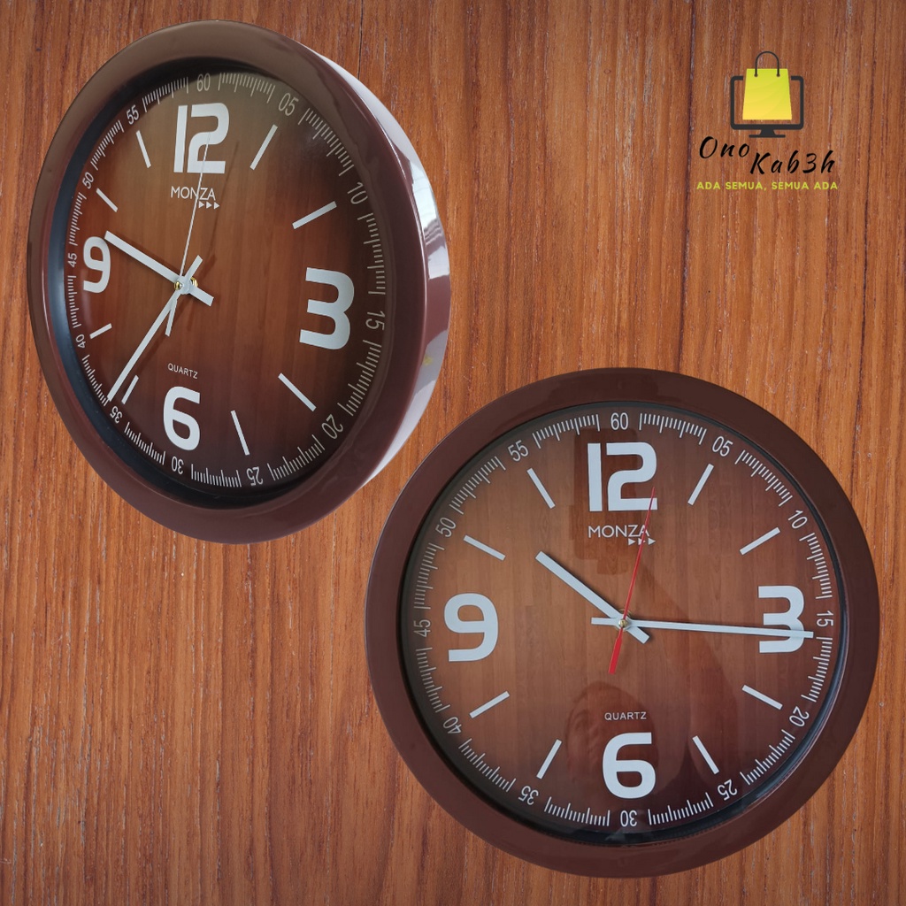 Jam Dinding Dingding Aesthetic Tempel Tembok Kamar Hiasan Dekoratif Ruang Tamu Diameter 32cm
